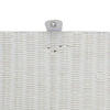 Set of 3 Resin Wicker Woven Storage Baskets Hamper Box With Lid Lock Large Unit
