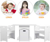 Kids Table and 2 Chairs Sets Wooden Children's Desk Table Playing Table