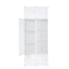 DIY 10 Cube Closet Wardrobe Storage Organizer Clothes Rust-proof Metal Frame UK
