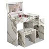 Dressing Table with Drawers Mirror Stool Set Bedroom Makeup Desk Vanity Table