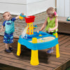 Kids Sand and Water Table 18 Pcs Children Beach Activity Toy Set W/Umbrella Hole