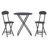 Folding Bistro Set Garden Patio Balcony Outdoor Dining Furniture Table 2/4Chairs