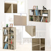 Bookcase Storage Shelves Unit Organiser Display Standing Shelving Cupboard Home