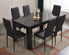 Dining Table and Chairs 4/6 Set Pu Leather Seat Dining Kitchen Room Furniture
