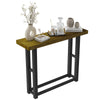 Vintage Console Table Industrial Hallway Table with Metal Stand for Living Room