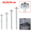 Rectangular Rainfall Shower Head Ceiling Mounted Arm for Concealed Shower Chrome
