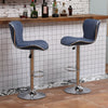 1/2/4/6x Bar Stools Gas Lift Swivel Faux Leather Kitchen Breakfast Counter Salon