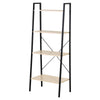 4-Tier Minimalistic Ladder Shelf Unit Steel Frame Home Display Storage Rack