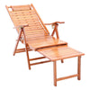 Bamboo Outdoor Garden Deck Folding Chair Armchair Relaxing Recliner Lounger Seat