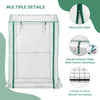 Walk-in Greenhouse Portable Garden Plants Growhouse W/ 2 Zippered Roll up Doors