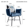 Elegant Design Accent Chair w/ Arm Dining Living Velvet Seat Furniture Steel Leg