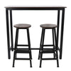 Pub Kitchen Height Bar Table Stool Dining Bistro Combination 1 Table+ 2 Chairs