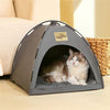 Puppy Dog Cat Kennel Bed Cushion SoftMattress Cave Tent House Pet Cat Igloo Cage