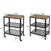 3 Tier Trolly Basket Rack Storage Kitchen Cart with Wheels Sturdy Structure UK