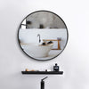 Round Wall Mirror for Bathroom Bedroom with Black/Gold Frame Wall Mounted
