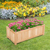 Foldable Garden Planter Flower Plant Pot Wooden Window Box Raised Bed Basket