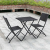 2 Seater Folding Rattan Garden Patio 2Pc Set Wicker and 2 Chairs Set Outdoor UK