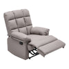 Adjustable Back &Footrest Padded PU Leather Manual Reclining Armchair Sofa Chair