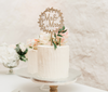 WEDDING CAKE TOPPERS - Rustic Wooden Love Mr & Mrs Cake Decoration Handmade