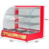 Commercial Catering Food Warmer Hot Pizza Pie Fried Chicken Display Cabinet Case
