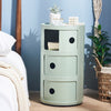 Corner Storage Cabinet Table Side End Stand Bedroom Bedside Storage Furniture