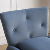 Stylish Accent Chair for Living Room Velvet Armchair Occasional Tub Chairs Blue
