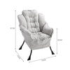 Occasional Wing Chair High Back Fabric Modern Tub Armchair Fireside Living Room
