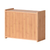 Bamboo Bread Box Large Natural Wood Countertop Bread Storage Shelf Bin Container