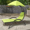 Heavy Duty Outdoor Lounger Sun Hammock Chair Garden Swing C Stand Frame & Canopy