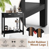 Modern Console Table 2 Drawer w/Shelf Dressing Table Hallway Hall Desk Furniture