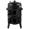 3 in 1 Charcoal Smoker BBQ Grill with Thermometer Patio Camping Barbecue Outdoor