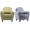Retro/Vintage Tub Accent Chair Upholstered Padded Armchair Lounge Fabric Sofa UK