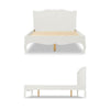 4ft6 Double Bed Antique White Quality French Bed Frame Romance Bedroom Furniture