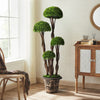 Artificial Tree Palm Foliage Topiary Potted Plant Garden Office Entrance Decor