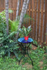 Iron/Glass Round Side Coffee Table Mosaic Design Garden Patio Flower Plant Stand