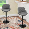 2 x Bar Stools Kitchen Breakfast Chairs with Swivel Gas Lift Adjustable Height