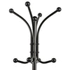 Metal Coat Stand Rack Free Standing Hall Tree Coat Hanger with Umbrella Holder