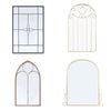 Large Rustic Look Window Style Mirror Garden Home Wall Mounted Vintage Outdoor