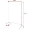 Clothes Coat Rail Heavy Duty Metal Garment Storage Shelf Hanging Display Rack