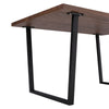 Industrial Dining Table Large Wooden Top Steel Legs Kitchen Dinner Furniture