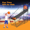 Folding Arcade Basketball Game Kids Basketball Game Machine W/ Electronic Scorer