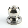 UK Stainless Steel Round Knobs Privacy Passage Entrance Lock Door Entry with Key