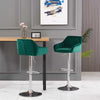 2 x Bar Stools Kitchen Breakfast Chairs with Swivel Gas Lift Adjustable Height