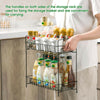 2 Tier Iron Spice Rack Bath Can Jar Holder Storage Shelf Stand Kitchen Organiser