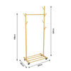 Heavy Duty Clothes Rail Home Shop Garment Hanging Display Stand Rack On Wheels