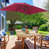 2m x 3m Garden Umbrella Canopy Outdoor Patio Rectangle Parasol Sun Shade Shelter