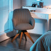 Modern 360° Swivel Accent Chair Ergonomic Leisure Armchair Padded Lounger Seat