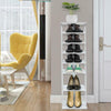 7-tier Single Shoe Storage Rack Stand Organiser Unit Shoe Shelf Home Wood Unit