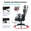 Racing Gaming Chair Computer Office Chair Adjustable Swivel Leather Executive