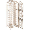 45 Bottle Wrought Wine Rack Jail Freestanding Wine Rack Antique Wine Bottle Hold